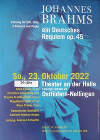 2022-10-12 Plakat Brahms Requiem 2022-10-23